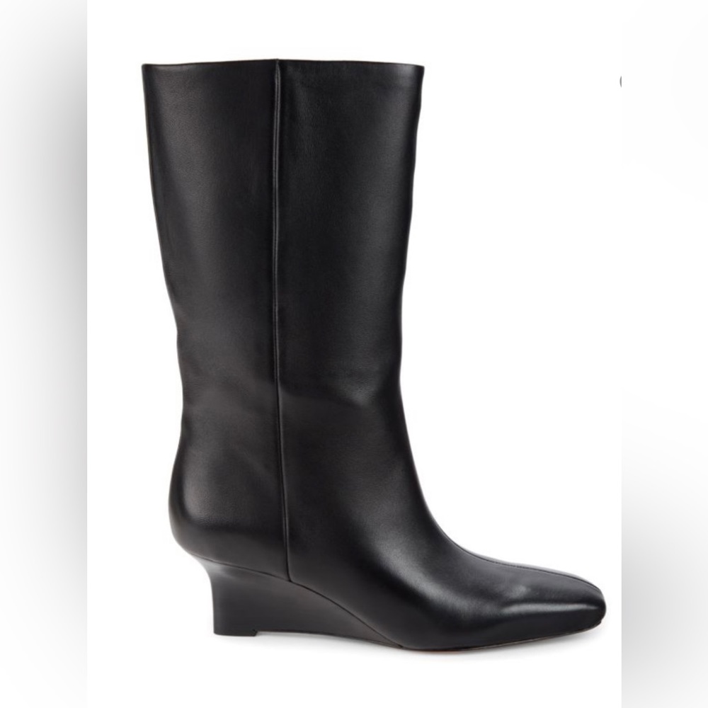 Never worn Beverly Mid Calf Wedge Boots size 5